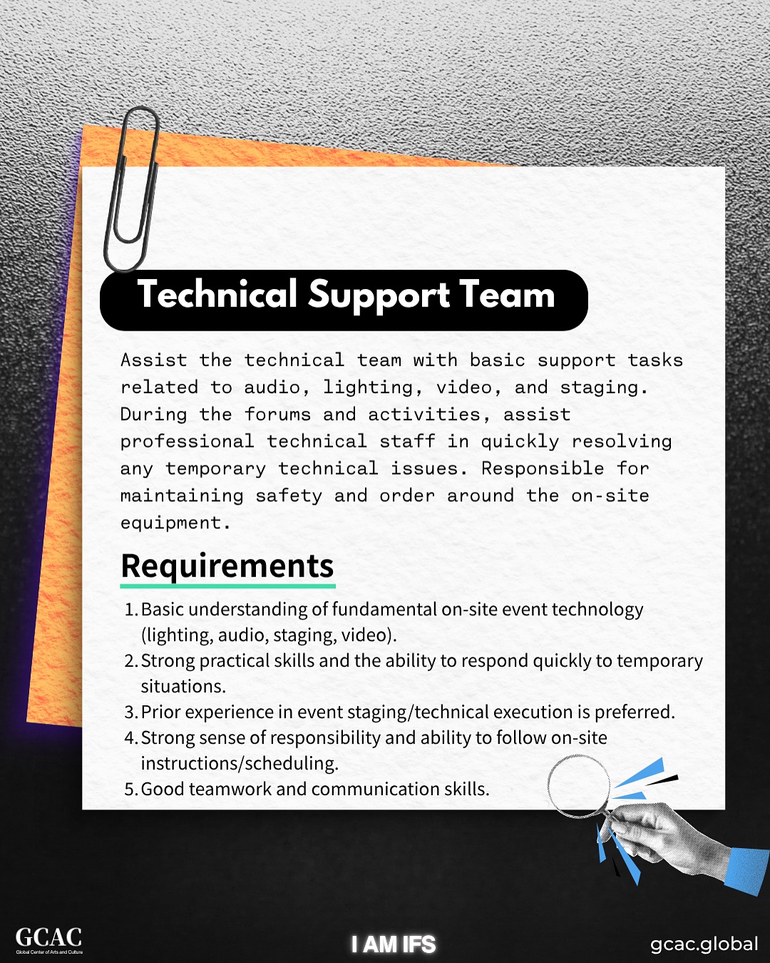 Behind AMIF 2025 · technical support — image 2