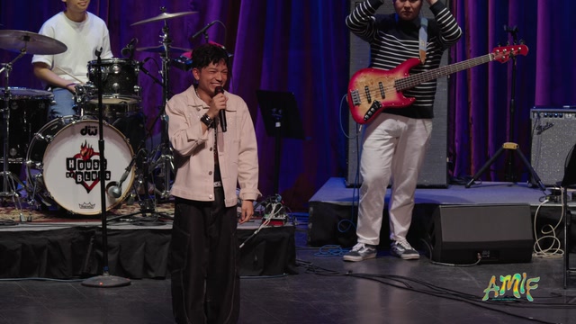 Himang Park performing on the AMIF stage