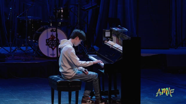 Ranger Liu performing on the AMIF stage