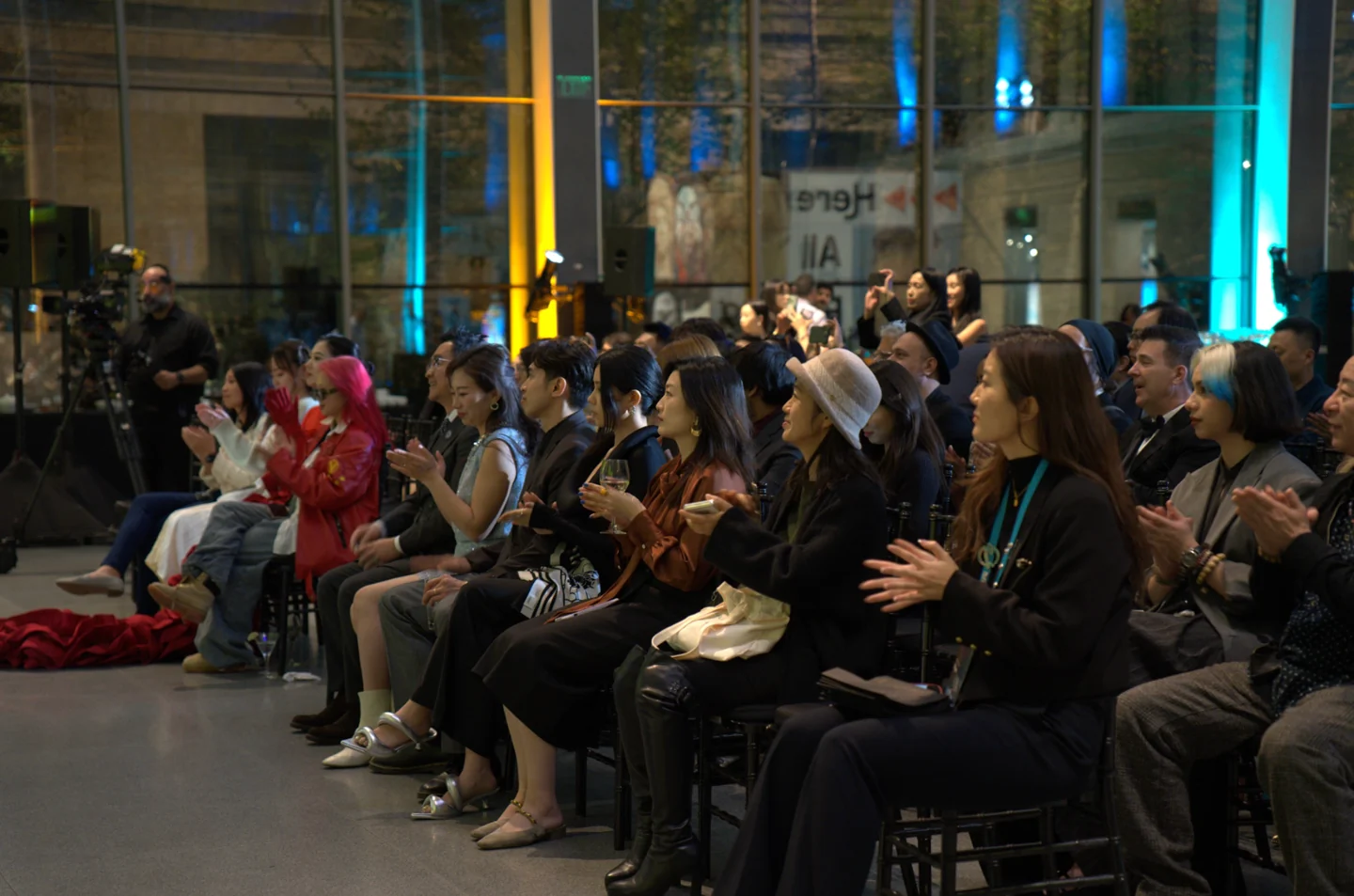 Artists and guests gathered at the Museum of Fine Arts, Boston